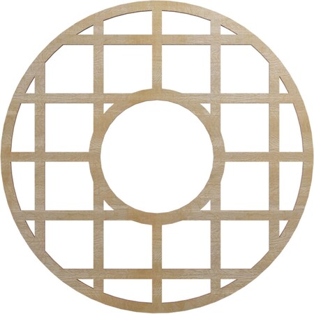 Ekena Millwork O'Neal Wood Fretwork Pierced Ceiling Medallion, Birch, 20"OD x 7 1/4"ID x 3/8"T CMWP20X20X0375ONBI